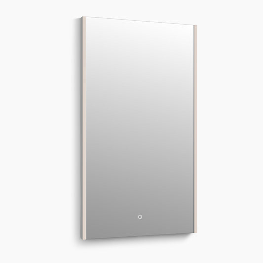 Virgo Acrylic LED Bathroom Mirror with Light, Anti-fog, Dimmable, Front-lit, Vertical Hanging, Shatterproof