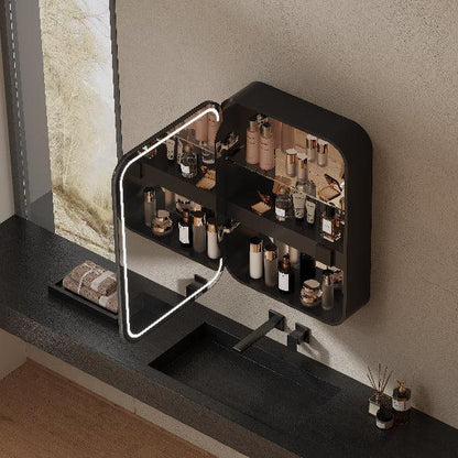 Mirrorons Custom Medicine Cabinet with LED Lights, Rectangle, Defogger, 3-Color Mode, Dimmer, Matte Black or Matte White