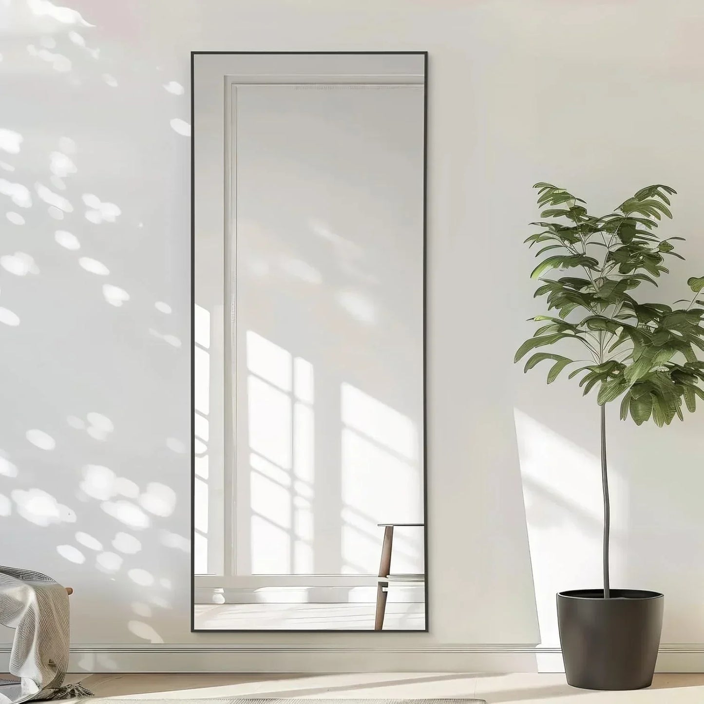 MELOMOIR Oversized Floor MirrMELOMOIR Oversized Floor Mirror Freestanding, Full Length Mirror for Bedroom Living Room Dressing Room Gym Yoga Hair Salon, Gold Arched Mirror Full Length with Shatterproof Tempered Glassor Freestanding
