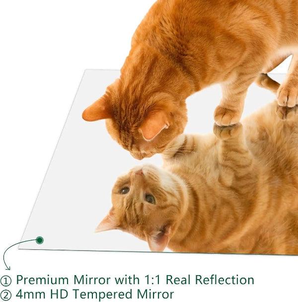 Mirrorons Frameless Mirror, Wall Mirror 18" x 24", Modern Rectangle Bathroom Mirrors for Wall with Polished Edge, Horizontally or Vertically. Upgraded Shatterproof Mirror, Entryways, Bathroom, Gym.