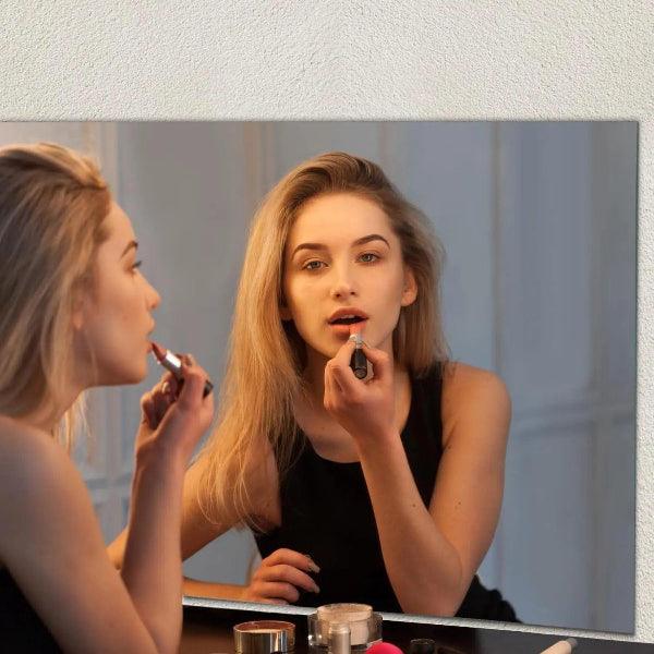 Mirrorons Frameless Mirror, Wall Mirror 18" x 24", Modern Rectangle Bathroom Mirrors for Wall with Polished Edge, Horizontally or Vertically. Upgraded Shatterproof Mirror, Entryways, Bathroom, Gym.