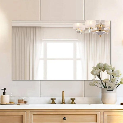 Mirrorons Frameless Mirror, Wall Mirror 18" x 24", Modern Rectangle Bathroom Mirrors for Wall with Polished Edge, Horizontally or Vertically. Upgraded Shatterproof Mirror, Entryways, Bathroom, Gym.