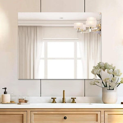 Mirrorons Frameless Mirror, Wall Mirror 18" x 24", Modern Rectangle Bathroom Mirrors for Wall with Polished Edge, Horizontally or Vertically. Upgraded Shatterproof Mirror, Entryways, Bathroom, Gym.
