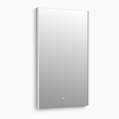 Virgo Acrylic LED Bathroom Mirror with Light, Anti-fog, Dimmable, Front-lit, Vertical Hanging, Shatterproof