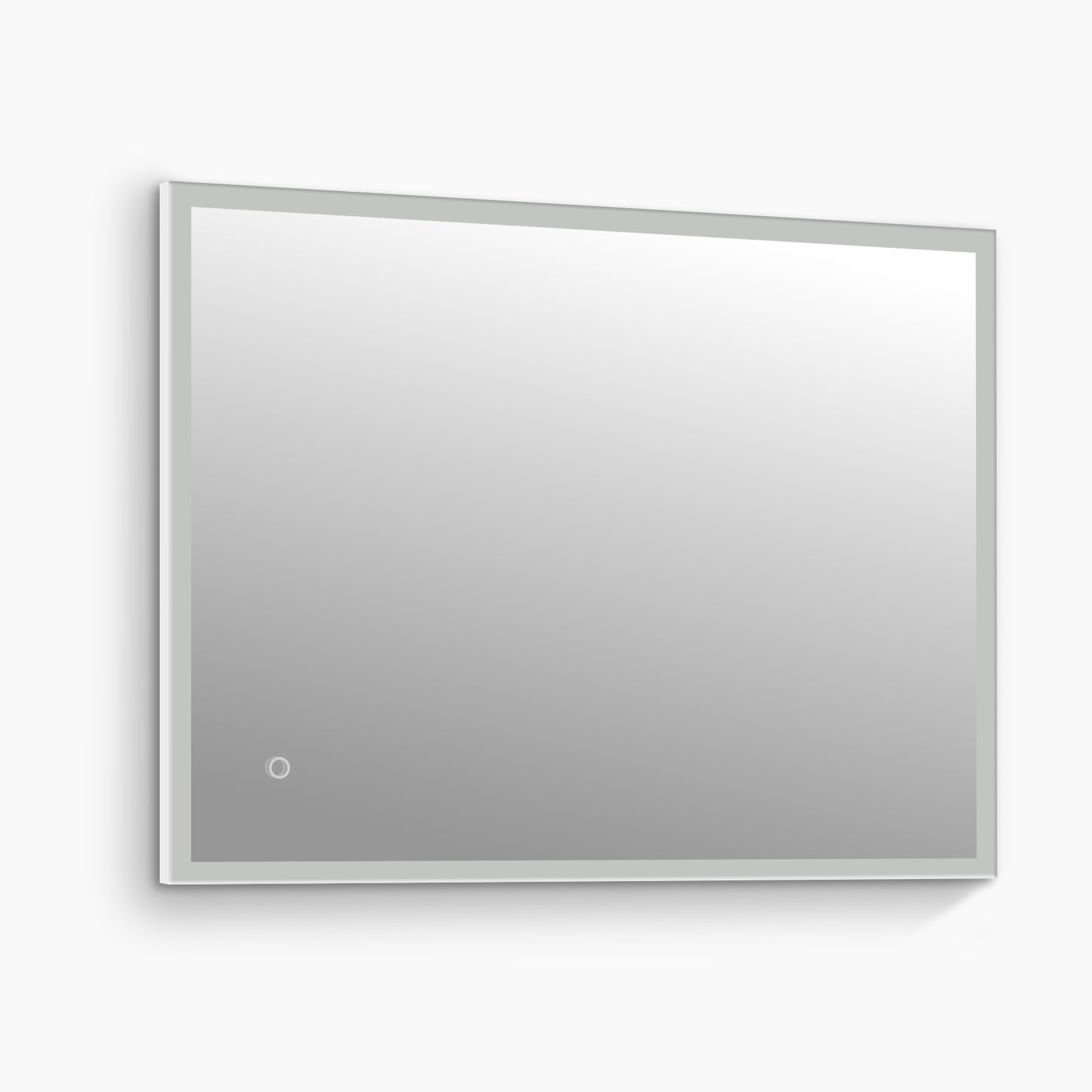 Carina Rectangular LED Bathroom Mirror, Rear acrylic diffusor, Aluminum Profile, Tri-Color Adjustable, Stepless Dimming, Anti-Fog
