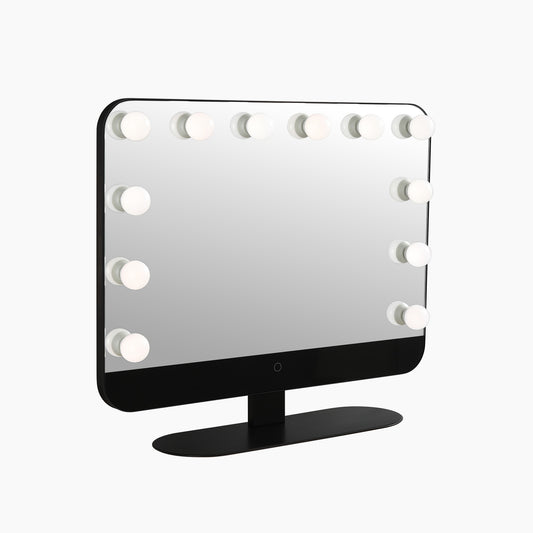 Vulpecula Hollywood Vanity Mirror with Lights, 12 Dimmable LED Bulbs,Aluminum LED Tabletop Mirror