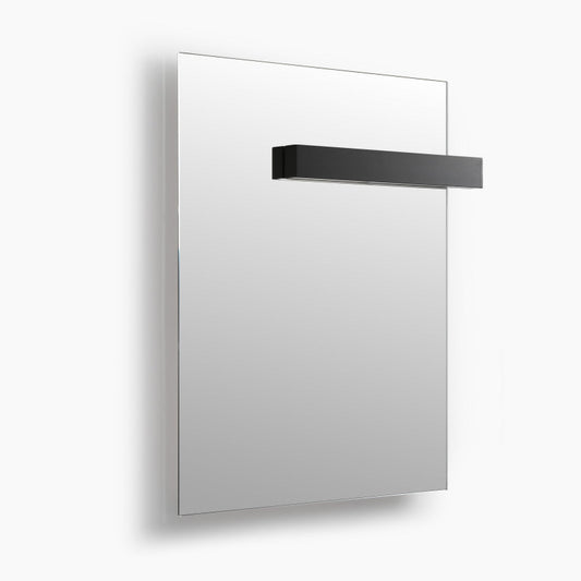 SILK Rectangle LED Bathroom Mirror for Wall, Irregular LED Mirror with Anti-Fog, 3-Color Adjustal, Dimmable, backlit&frontlit, Explosion-Proof