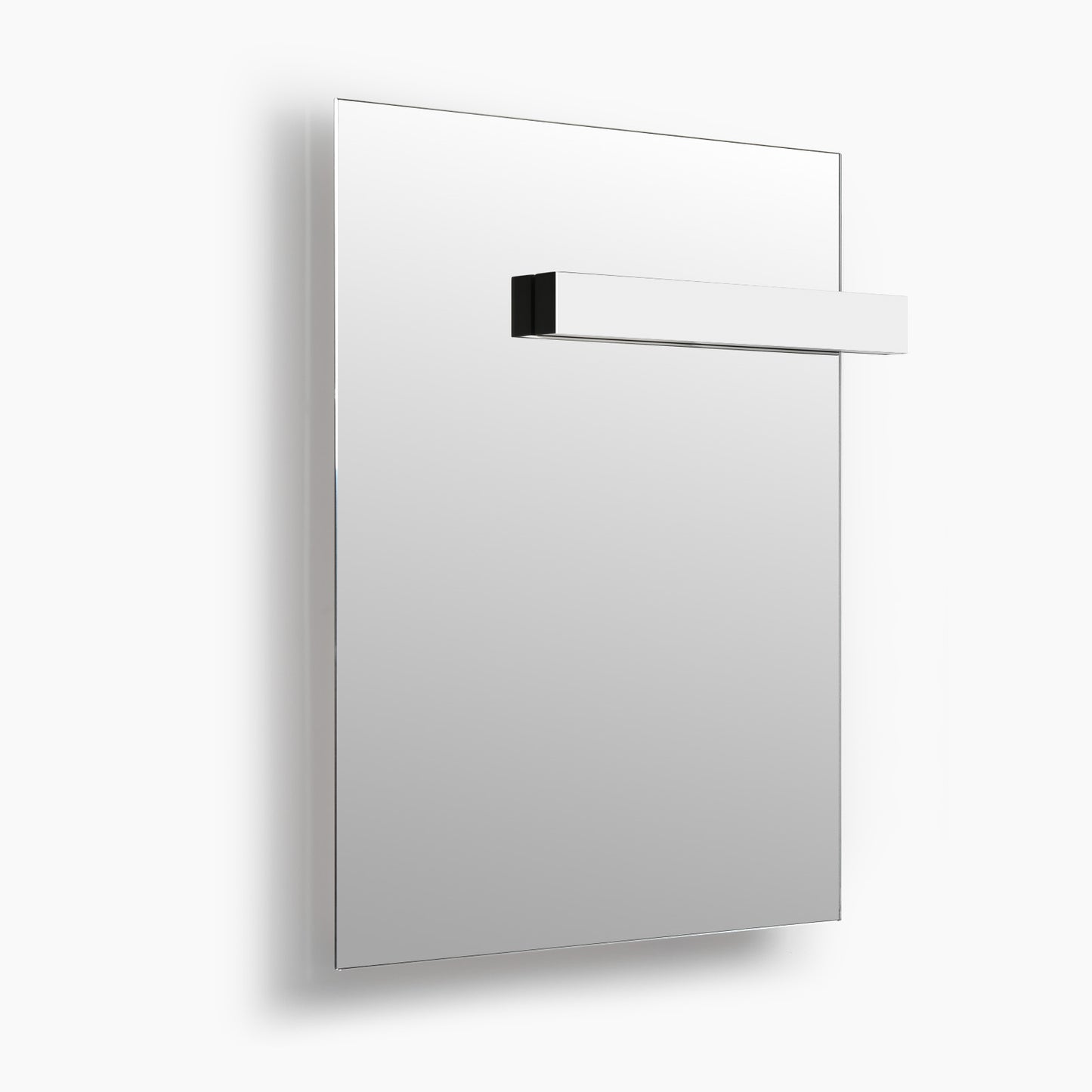 SILK Rectangle LED Bathroom Mirror for Wall, Irregular LED Mirror with Anti-Fog, 3-Color Adjustal, Dimmable, backlit&frontlit, Explosion-Proof