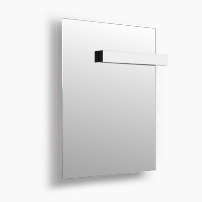 SILK Rectangle LED Bathroom Mirror for Wall, Irregular LED Mirror with Anti-Fog, 3-Color Adjustal, Dimmable, backlit&frontlit, Explosion-Proof