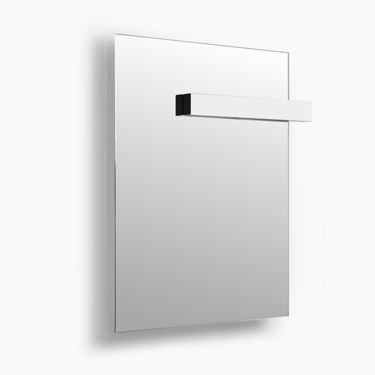 SILK Rectangle LED Bathroom Mirror for Wall, Irregular LED Mirror with Anti-Fog, 3-Color Adjustal, Dimmable, backlit&frontlit, Explosion-Proof